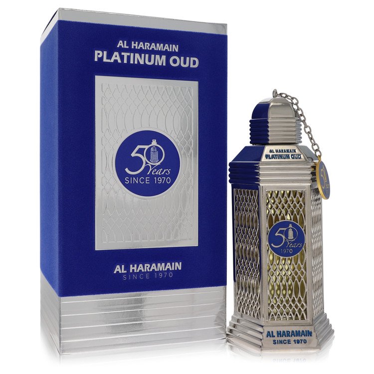 Al Haramain 50 Years Platinum Oud Eau De Parfum Spray (Unisex) By Al Haramain