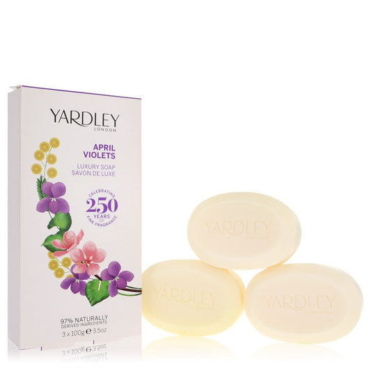 April Violets 3 x 3.5 oz Soap By Yardley London