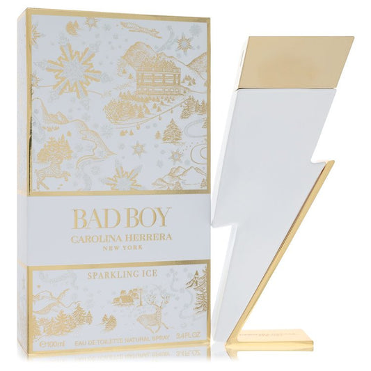 Bad Boy Sparkling Ice Eau De Toilette Spray By Carolina Herrera – 100 ml