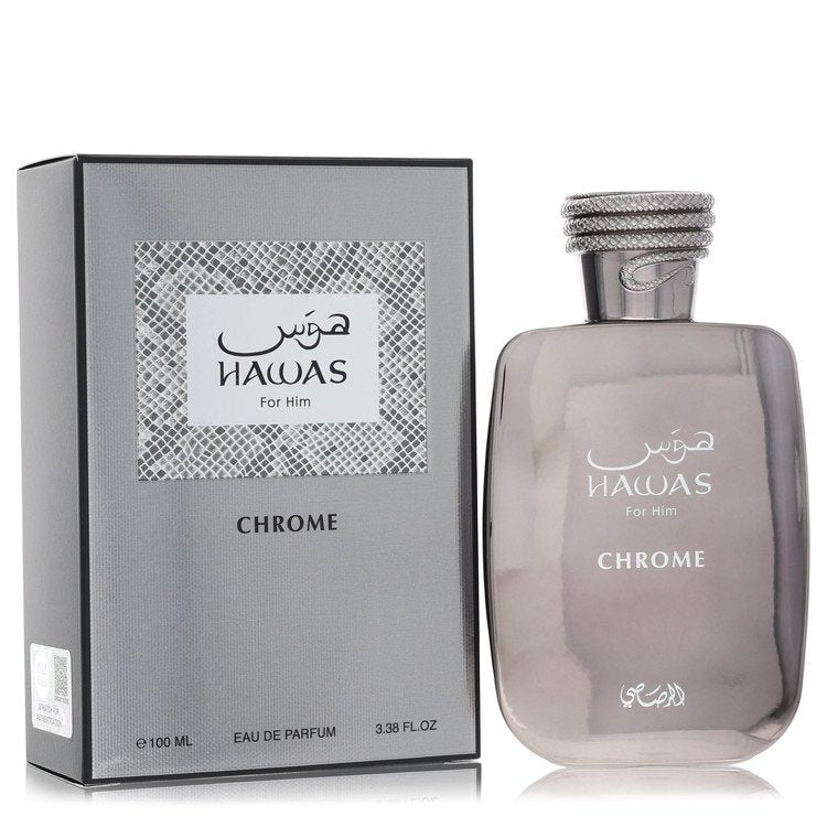 Hawas Chrome Eau De Parfum Spray By Rasasi – 100 ml